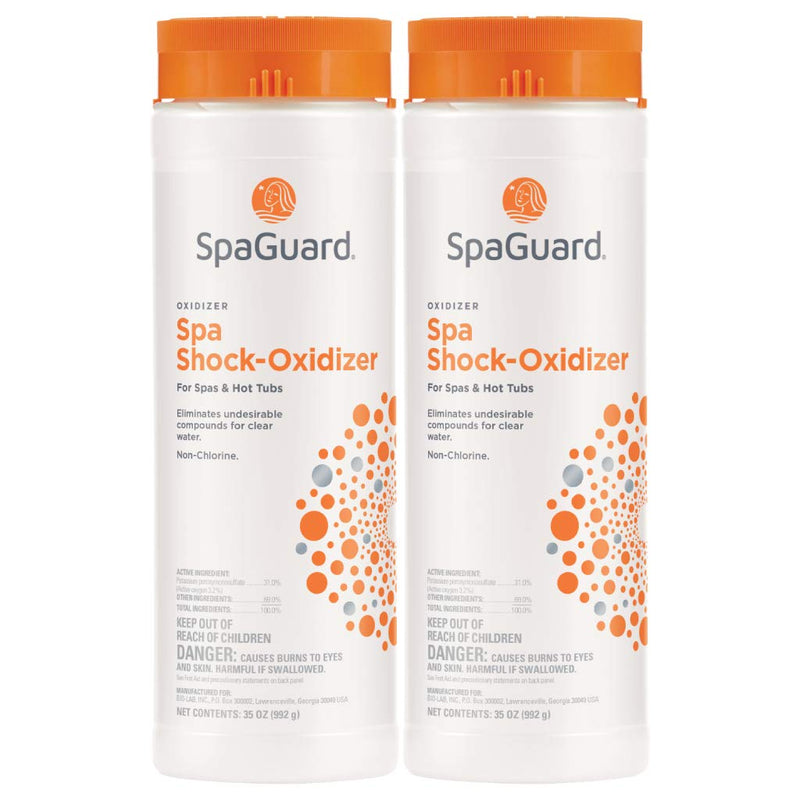 SpaGuard Spa Shock Oxidizer for Spas & Hot Tubs, 35 oz, 2 Pack