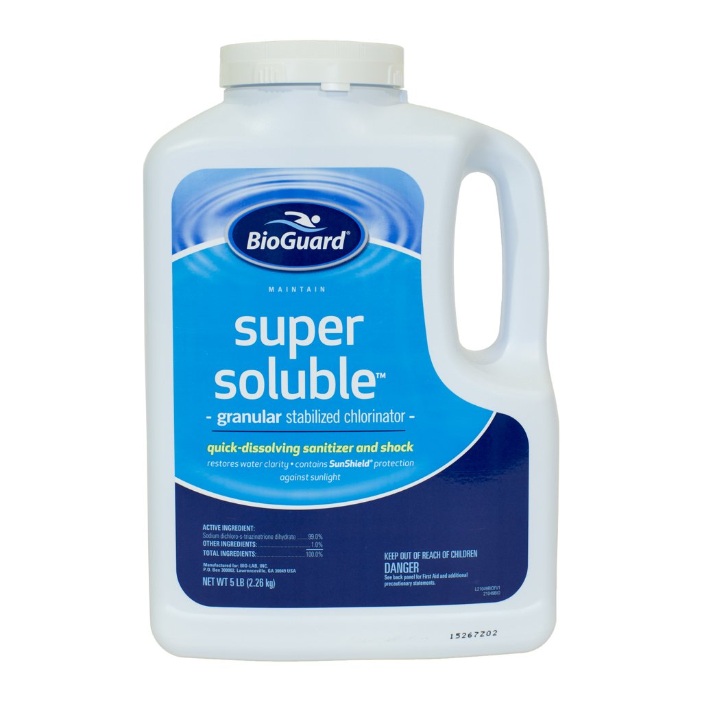 BioGuard Super Soluble Chlorine, 5 lb, 1 Pack