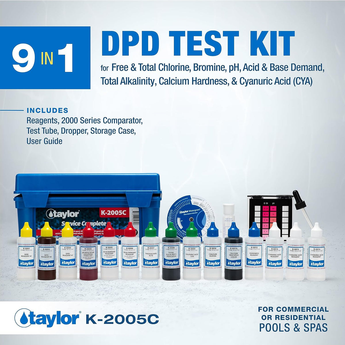 Taylor Technologies K-2005C, Service Complete Test Kit