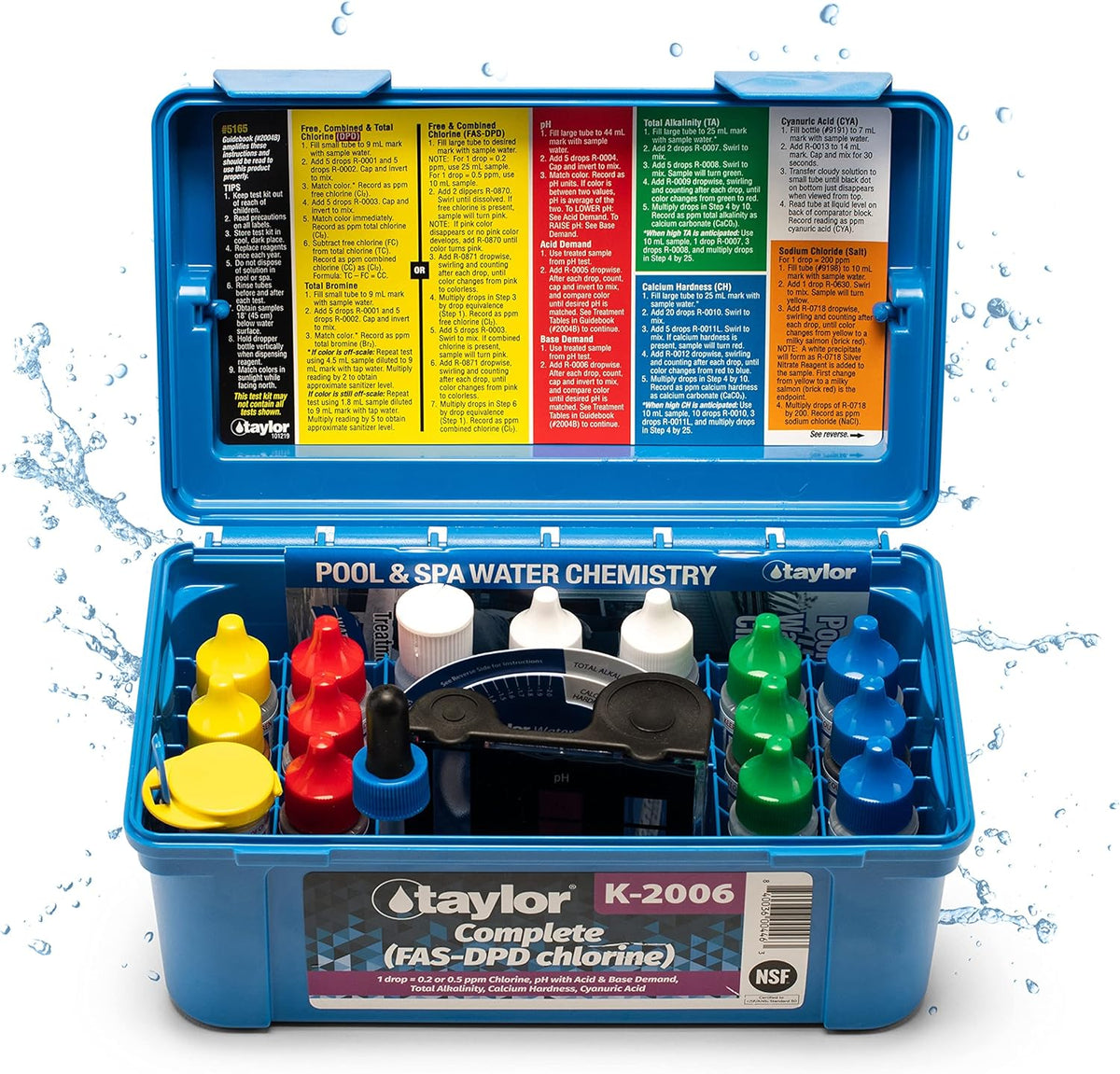 Taylor Technologies K-2006 FAS DPD Complete Pool Test Kit