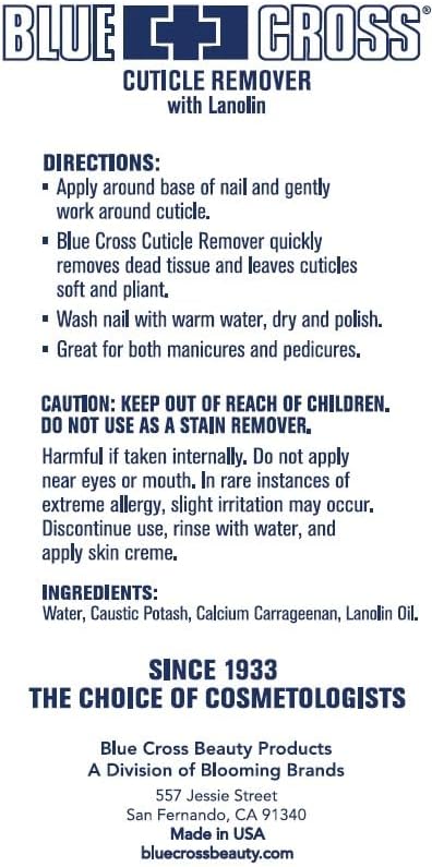 Blue Cross Cuticle Remover - 6oz.