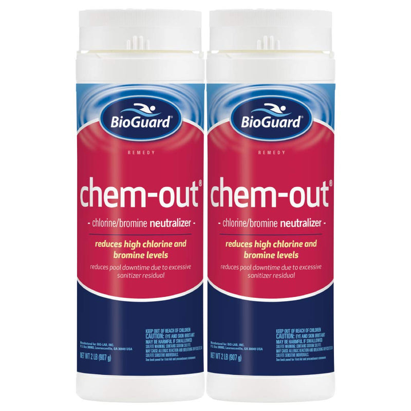 BioGuard ChemOut Chlorine & Bromine Neutralizer, 2 lb, 2 Pack