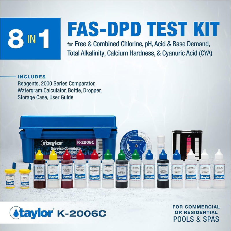 Taylor Technologies K-2006C FAS DPD, Service Complete Test Kit