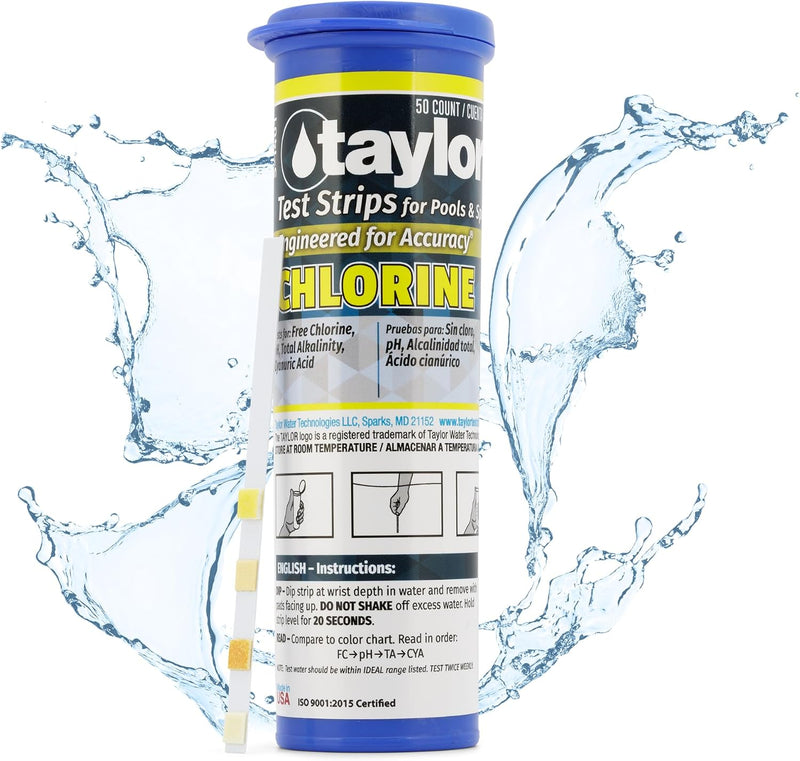 Taylor S-1401, Chlorine Test Strips (50 Count)