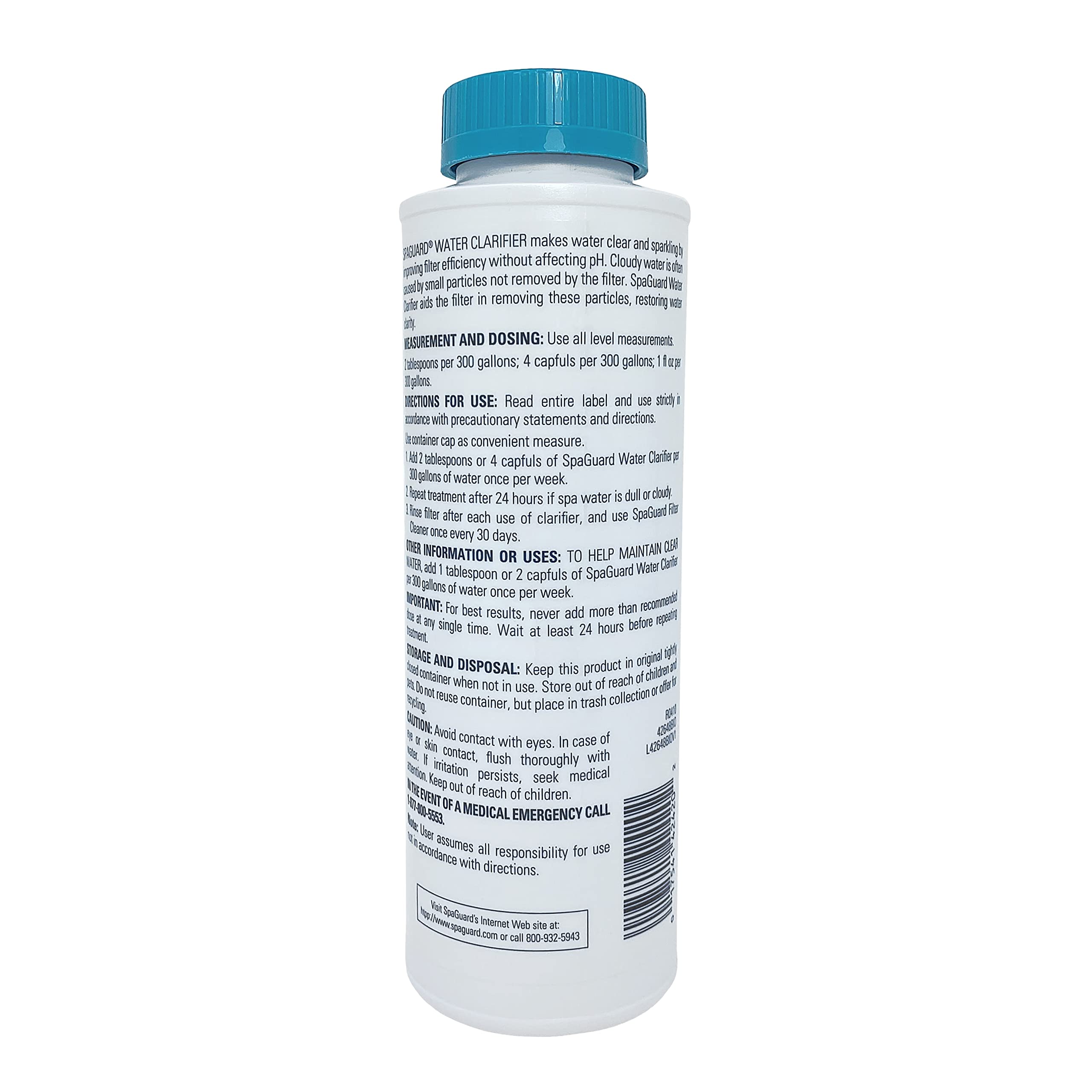 SpaGuard Spa Water Clarifier, 1 Pint, Single Pack