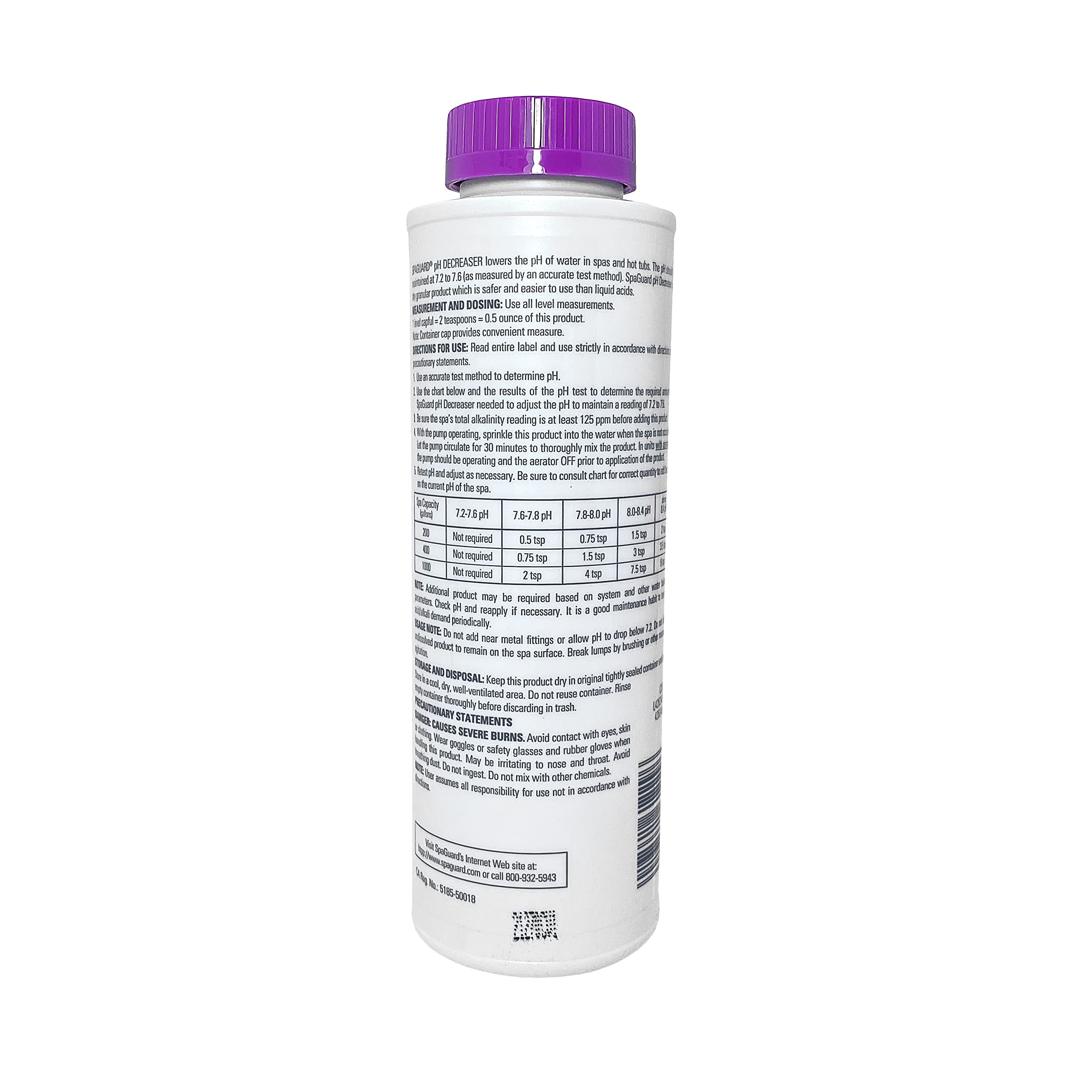 SpaGuard pH Decreaser, 22 oz, 3 Pack