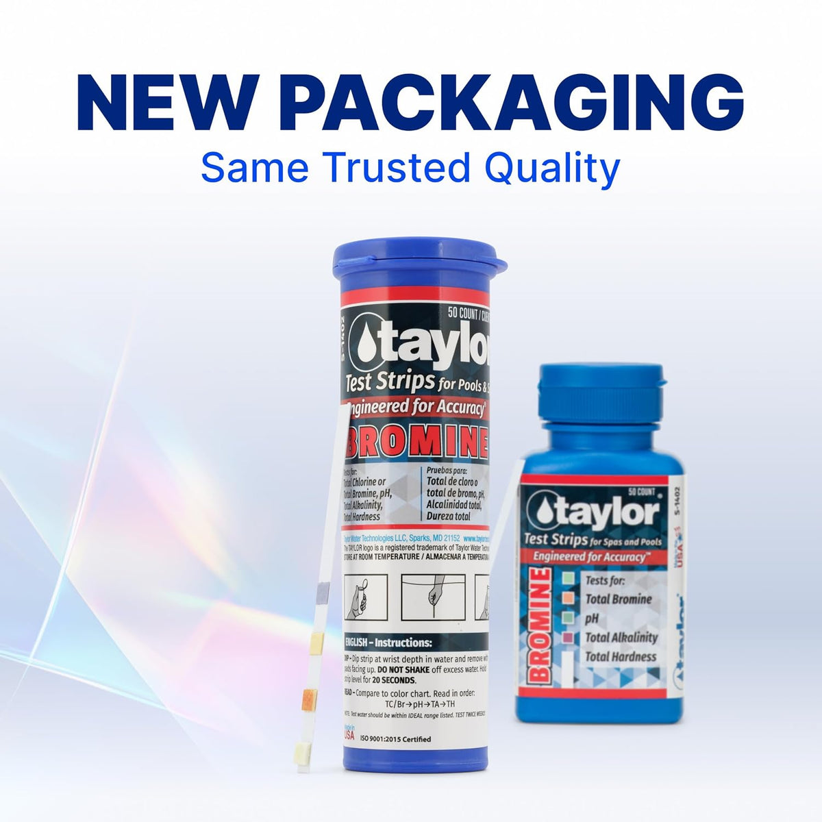 Taylor S-1402, 4-in-1 Bromine Test Strips (50 Count)