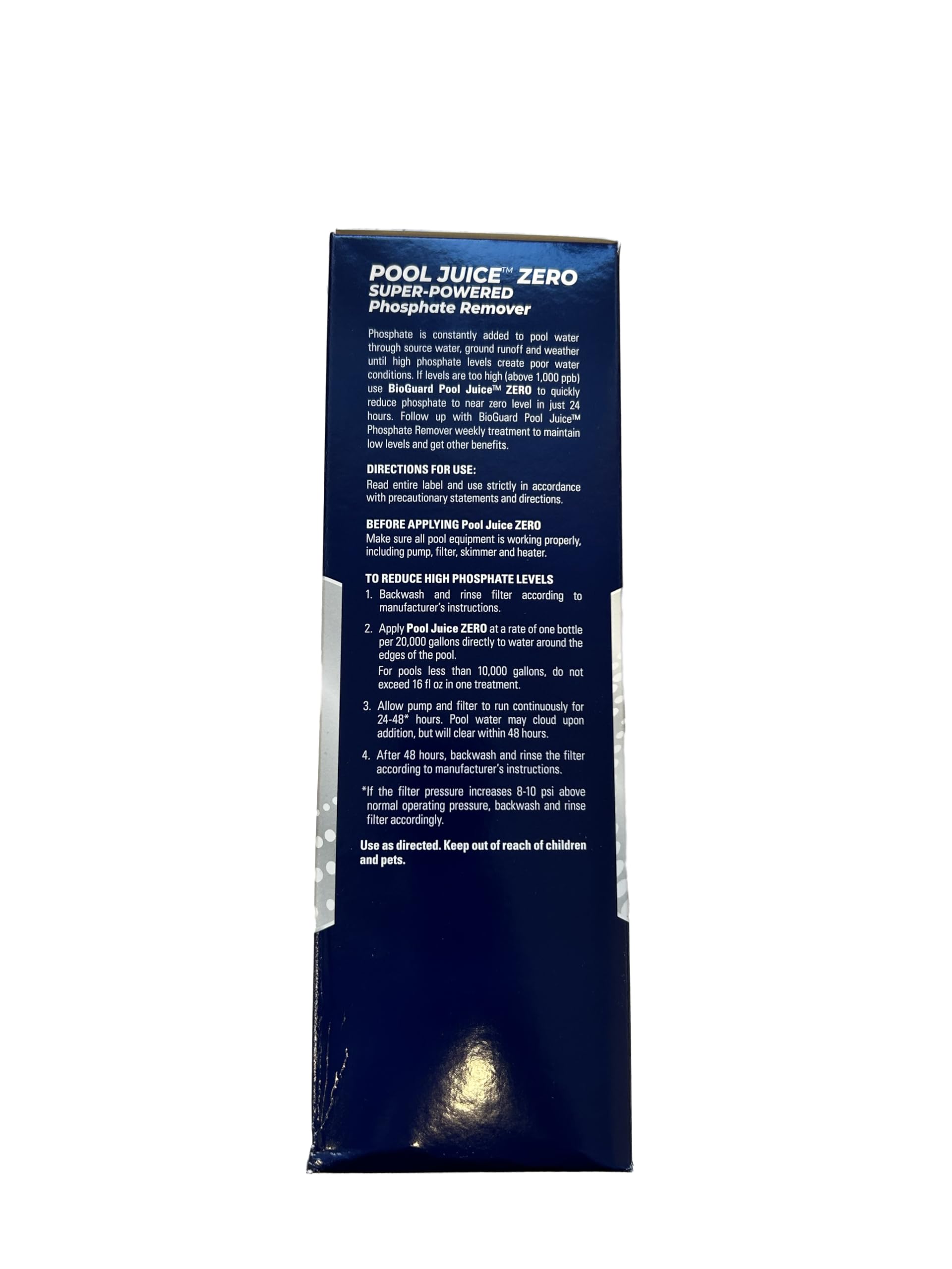 BioGuard Pool Juice Zero Phosphate Remover (Zero Phos), 1 Qt, Single Pack