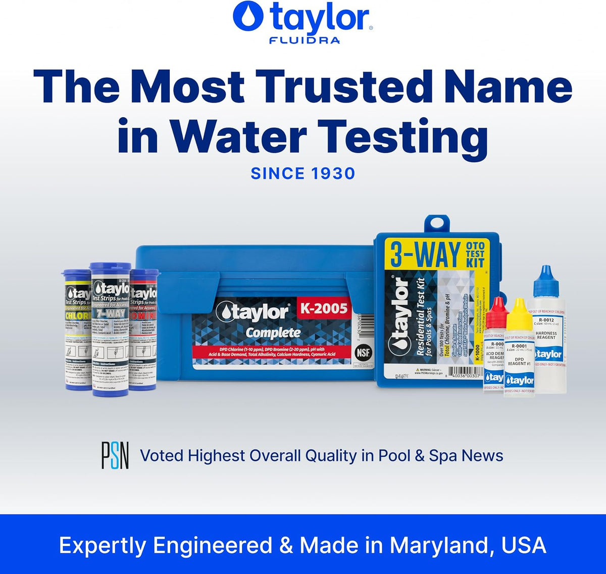 Taylor S-1401, Chlorine Test Strips (50 Count)