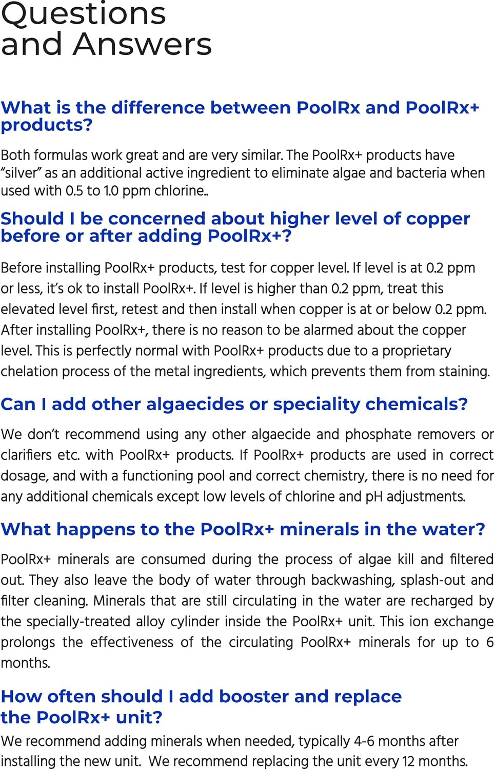 PoolRx+Black/White Booster (20K - 30K Gallons)