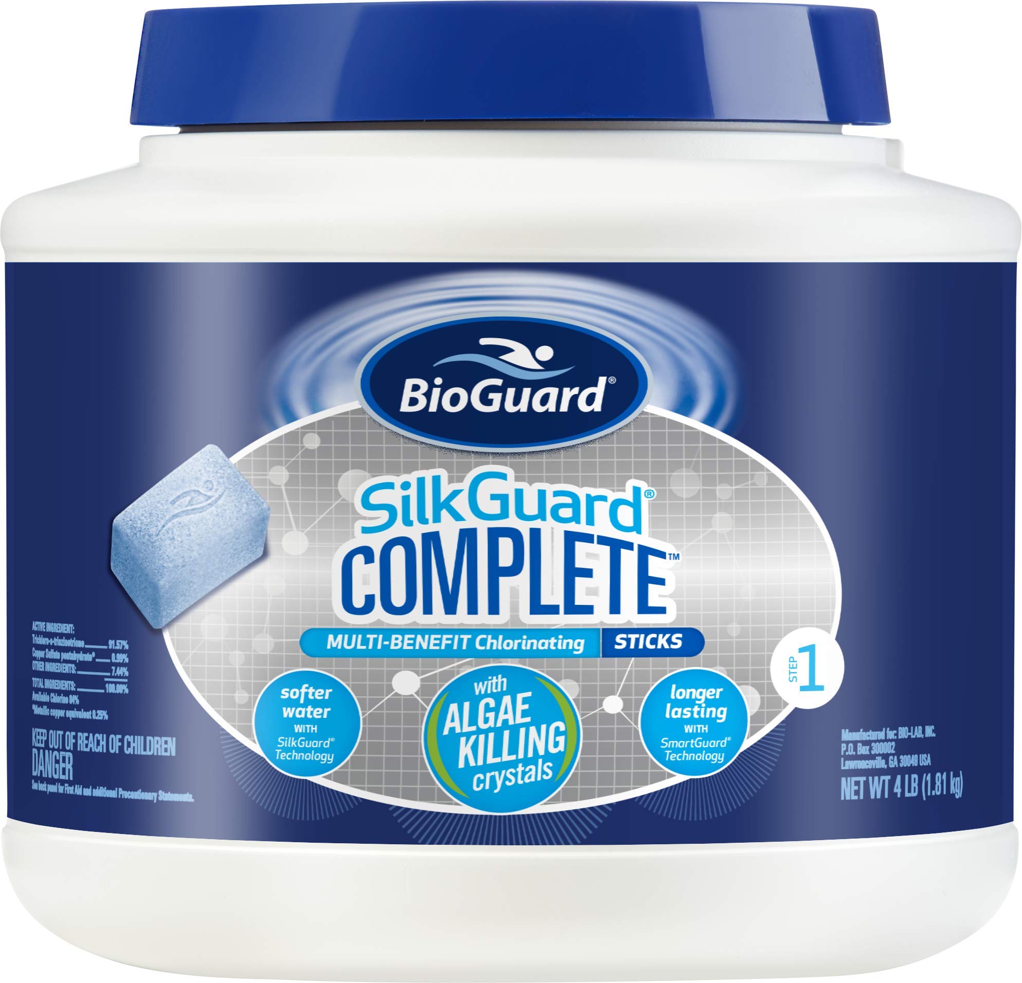BioGuard SilkGuard Complete Chlorinating Sticks, 4 lb, Single Pack
