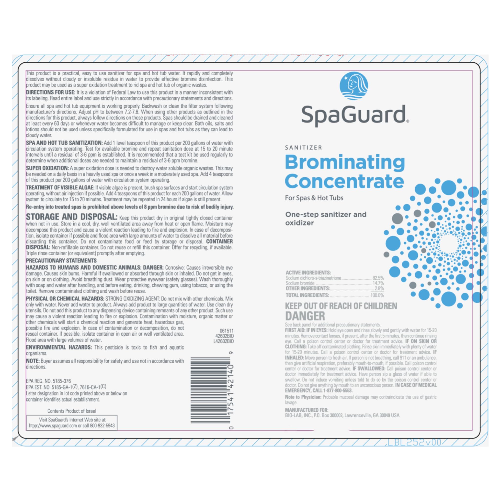 SpaGuard Brominating Concentrate for Spas & Hot Tubs, 2 lb, 2 Pack