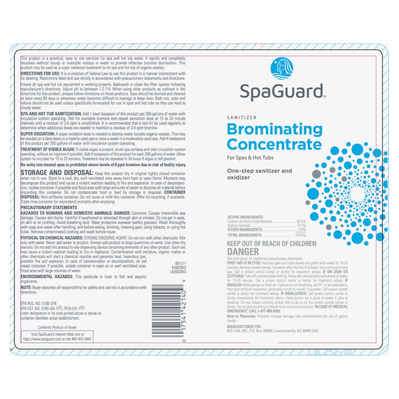 SpaGuard Brominating Concentrate - 6 lb
