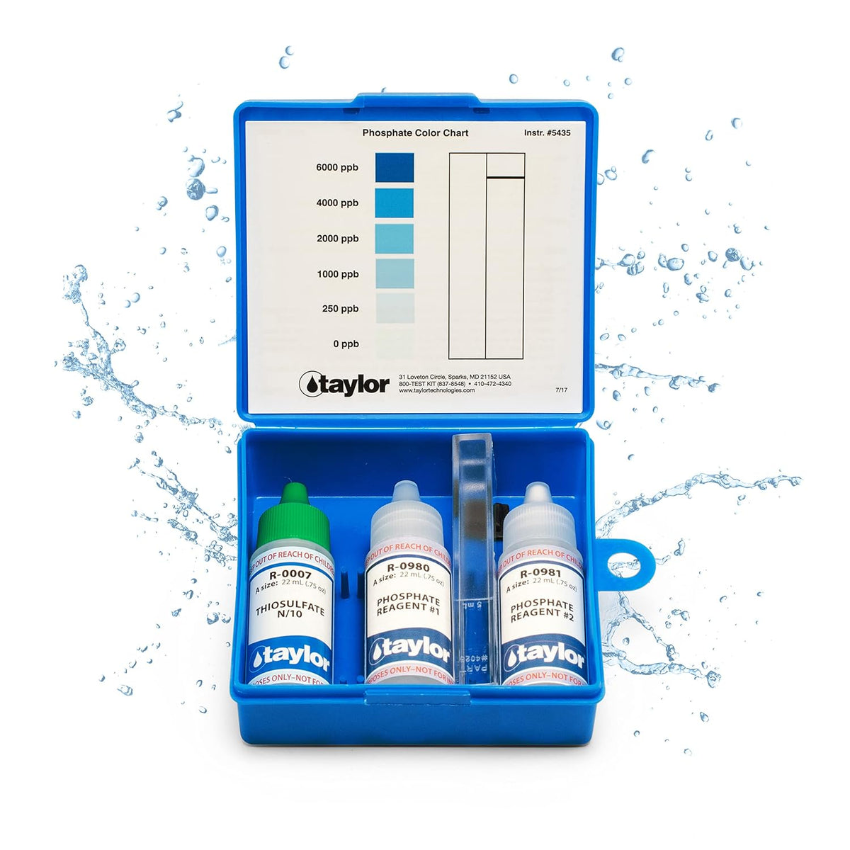 Taylor Technologies K-1106, Pool and Spa Phosphate Test Kit