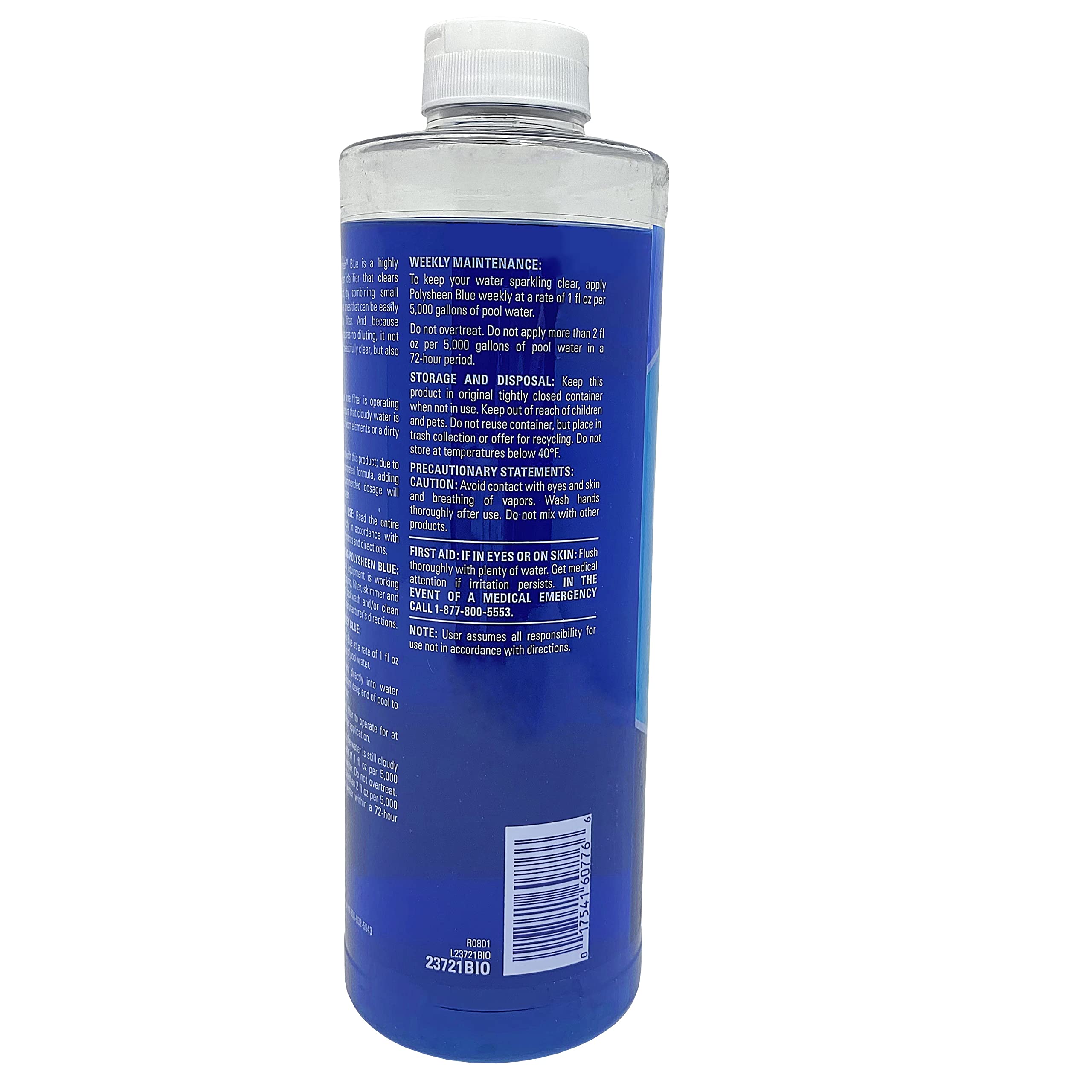 BioGuard Polysheen Blue Clarifier, 1 Quart, 2 Pack