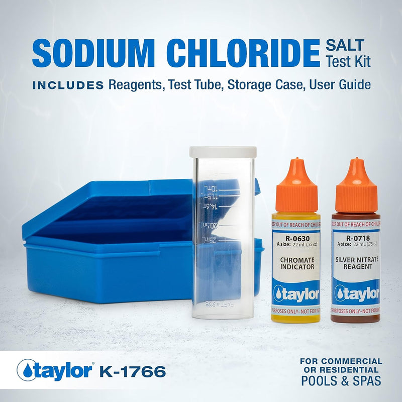 Taylor Technologies K-1766, Pool and Spa Sodium Chloride Test Kit