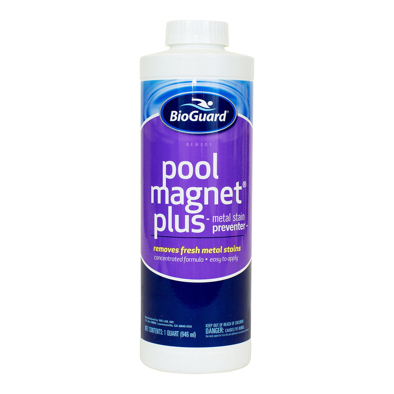 BioGuard Pool Magnet Plus Metal Stain Preventer, 1 Quart, Single Pack
