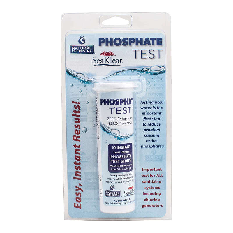 Natural Chemistry Phosphate Test, 10 Test Strips