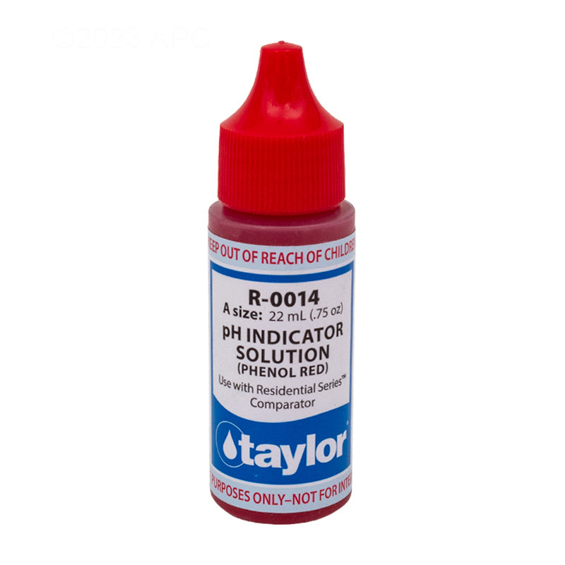 Taylor R-0014, pH Indicator Solution- Phenol Red (0.75oz)
