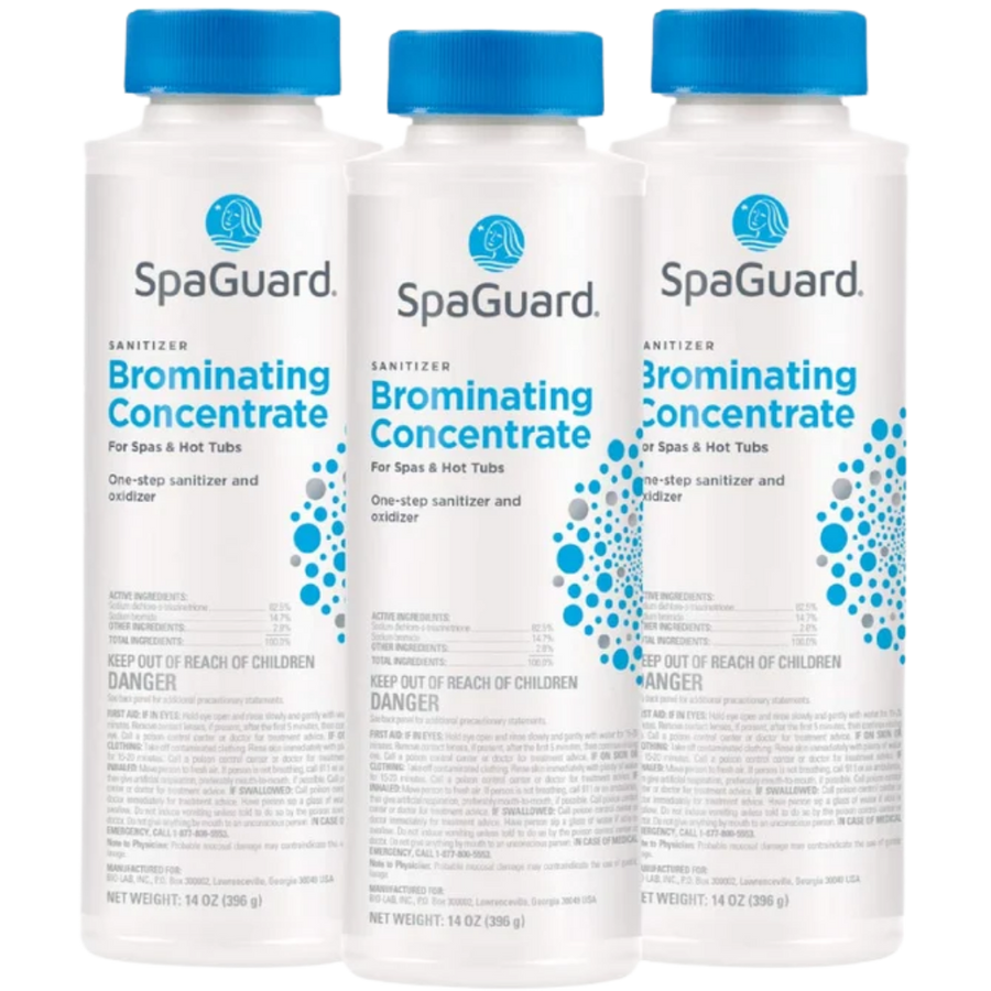 SpaGuard Brominating Concentrate for Spas & Hot Tubs, 14 oz, 3 Pack